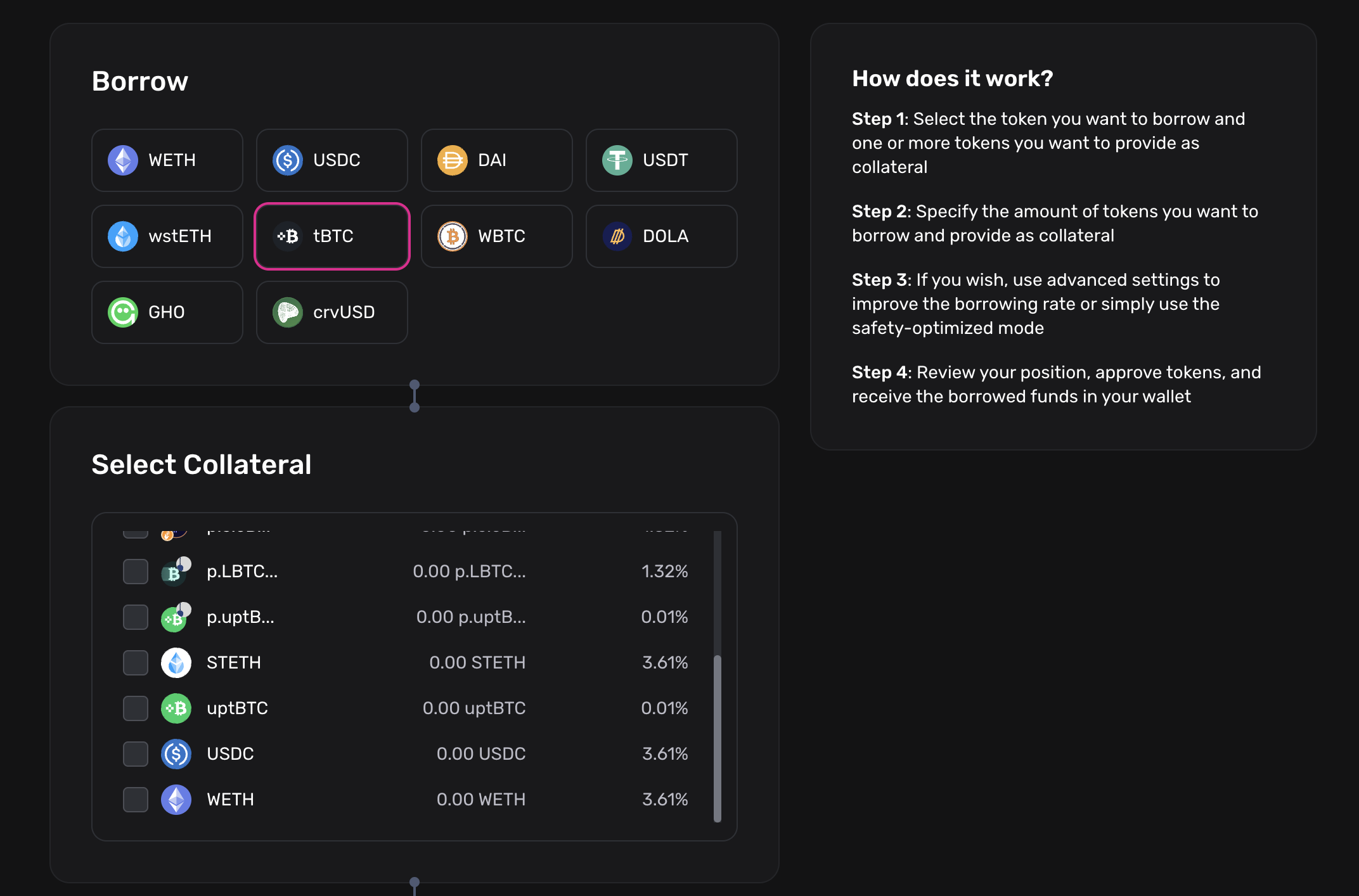 Re7 curated tBTC and uptBTC market: Gearbox Permissionless