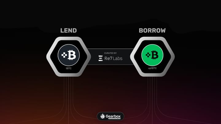 Re7 curated tBTC and uptBTC market: Gearbox Permissionless